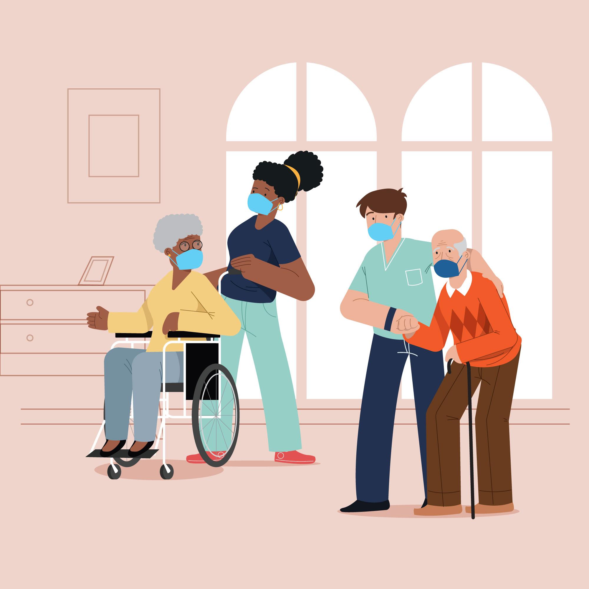 Compassionate healthcare illustration